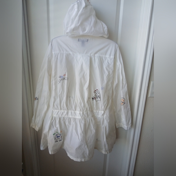 Forever 21 Artistic White Utility Jacket Size Medium - Picture 5 of 6